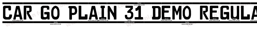 Car Go Plain 31 Demo Regular字体转换